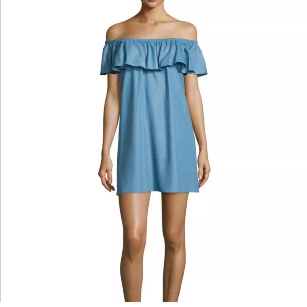 Rebecca Minkoff Strapless Blue Dress